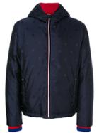 Gucci Bee And Star Embroidered Padded Jacket - Blue