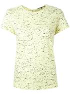 Proenza Schouler Splatter Print T-shirt, Women's, Size: Small, Yellow/orange, Cotton