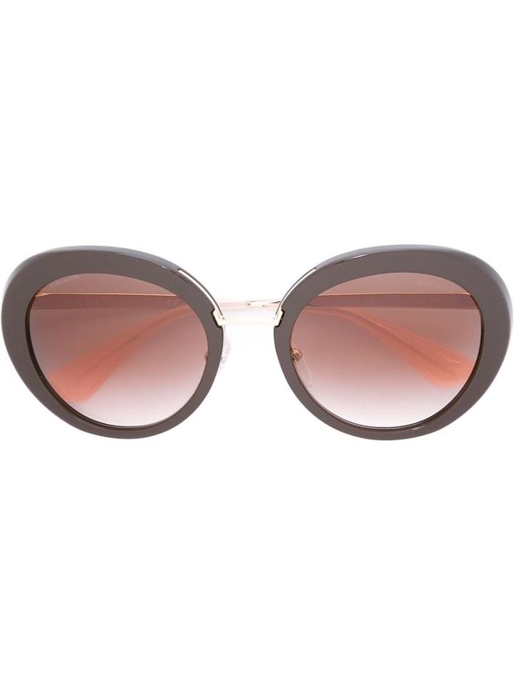 'cinéma' Sunglasses, Women's, Brown, Acetate/metal, Prada Eyewear