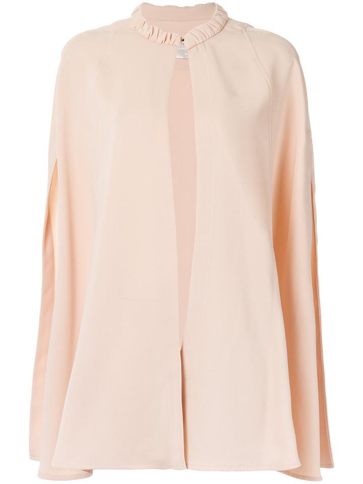 Three-quarter Sleeves Coat - Women - Polyester/spandex/elastane - 38, Pink, Polyester/spandex/elastane, Lilly Sarti