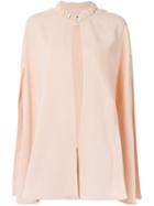 Three-quarter Sleeves Coat - Women - Polyester/spandex/elastane - 38, Pink, Polyester/spandex/elastane, Lilly Sarti