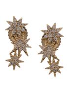 Zofia Day Crystal Embellished Stud Earrings - Yellow & Orange
