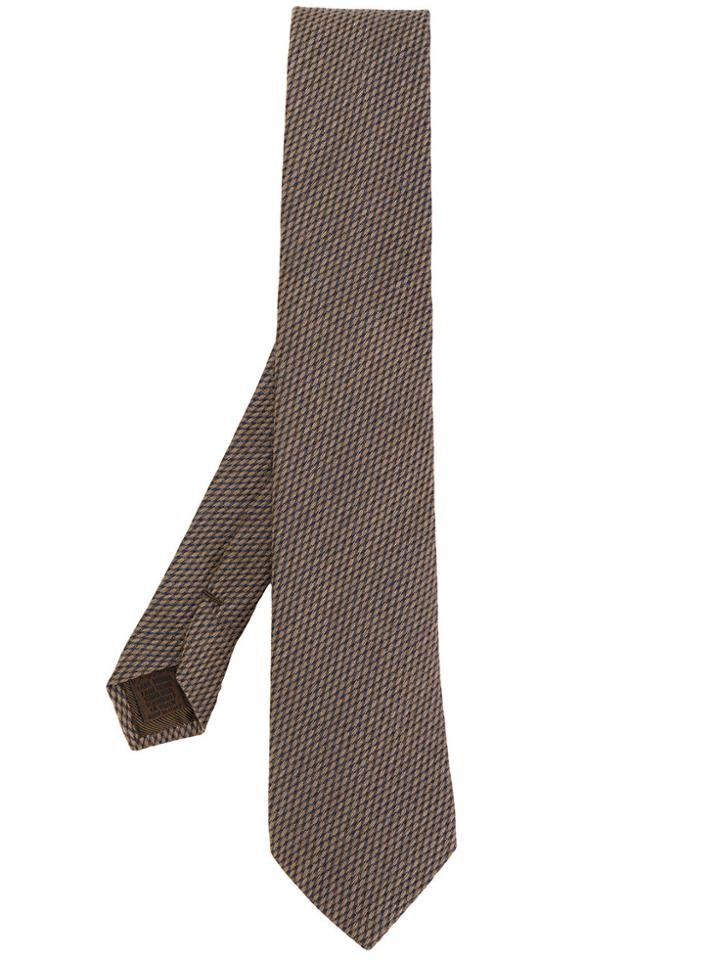Church's Micro Check Pattern Tie - Brown