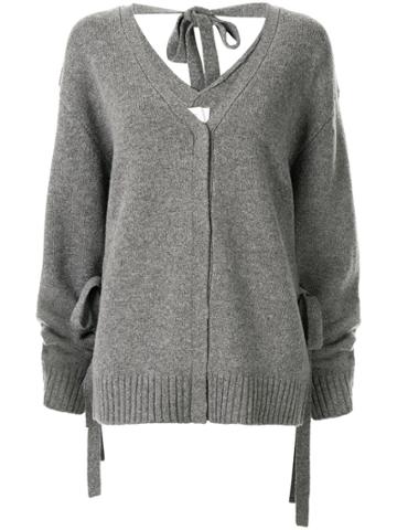 Le Ciel Bleu Wrap-effect Cardigan - Grey