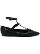 Valentino 'rolling Rockstud' Ballerinas