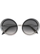 Victoria Beckham Floating Round Sunglasses - Black