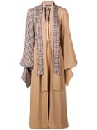 Rokh Asymmetric Panel Dress - Brown