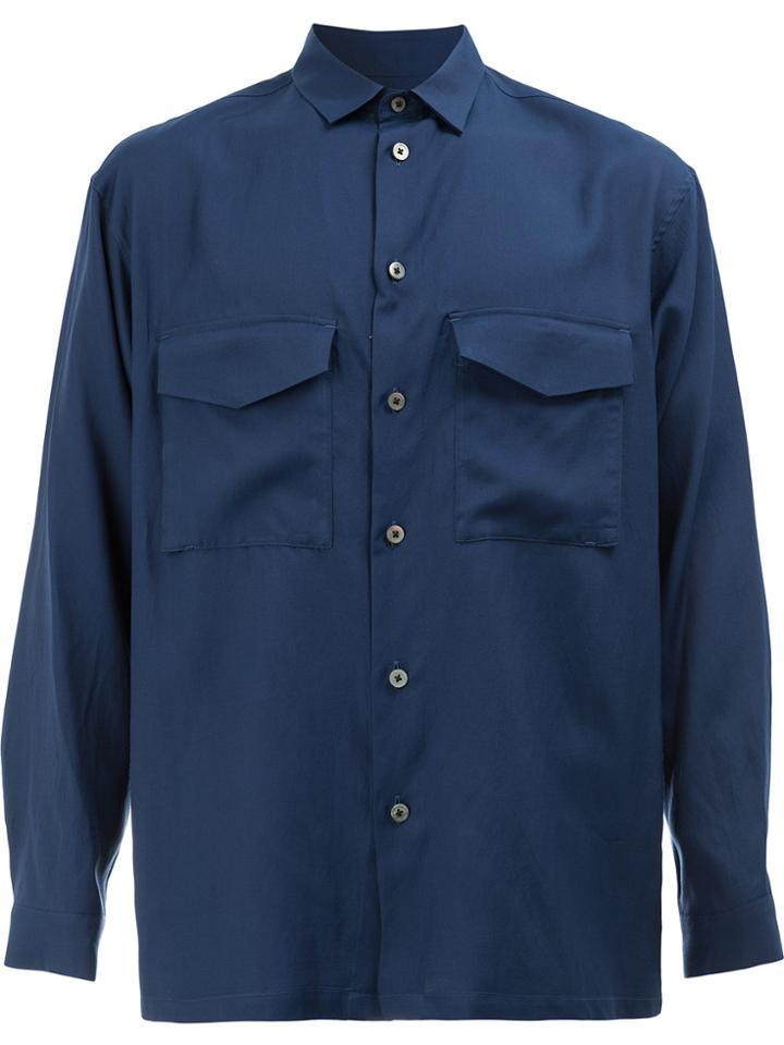08sircus Chest Pockets Shirt - Blue