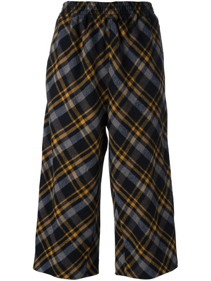 Maison Margiela Checked Cropped Trousers