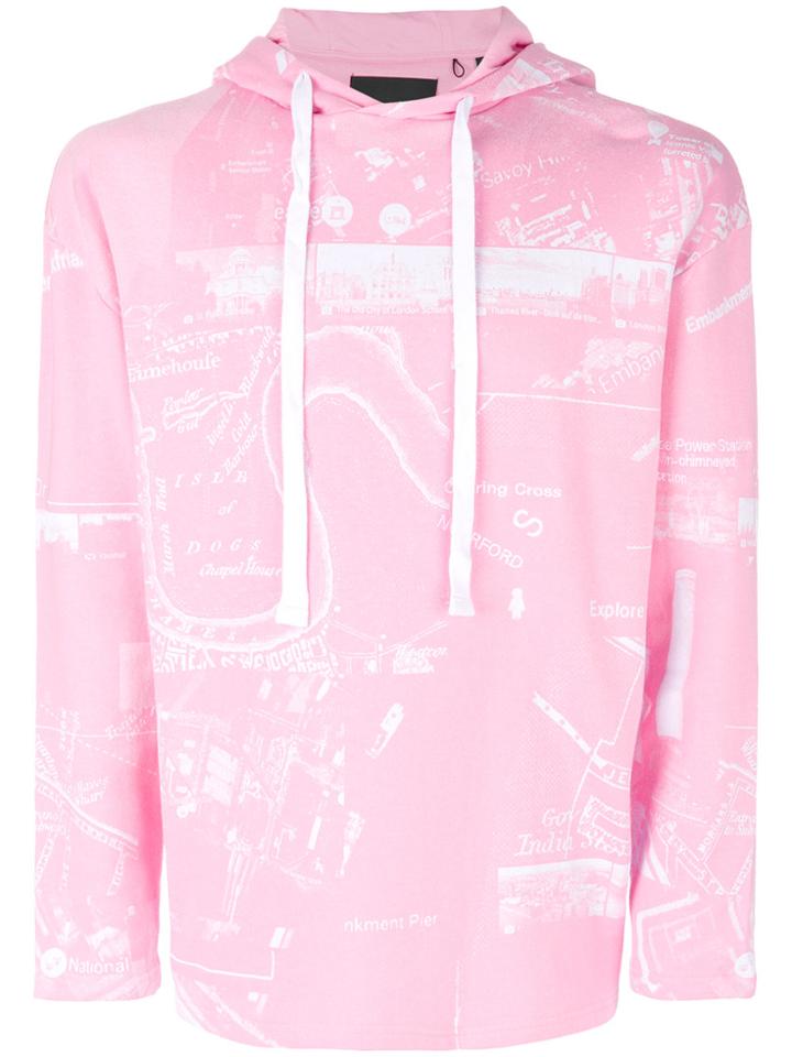 Blood Brother Projection Hoodie - Pink & Purple