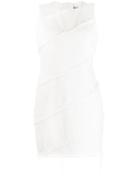 Alexander Wang Sleeveless Raw Edge Dress - White