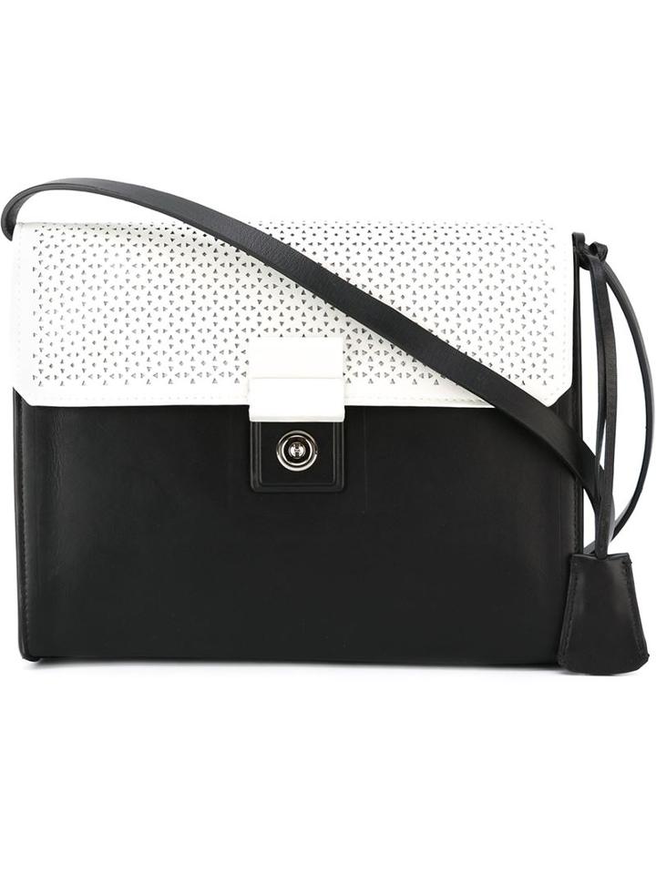 Desa 1972 Perforated Flap Shoulder Bag