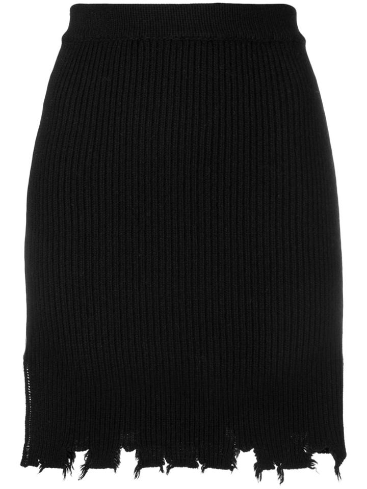 Federica Tosi Asymmetric Draped Skirt - Black