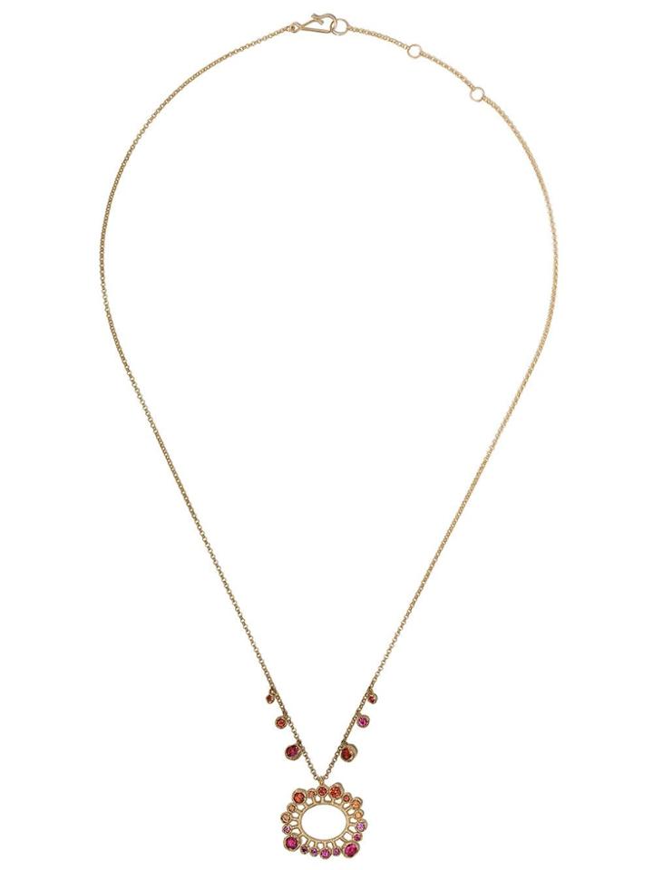 Annoushka 18kt Yellow Gold Hidden Reef Sapphire Necklace - 18ct Yellow