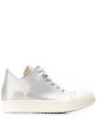 Rick Owens Drkshdw Gym Embroidery Sneakers - Silver