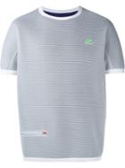 Adidas Originals Grey Mesh T-shirt With Contrasting Navy Lining
