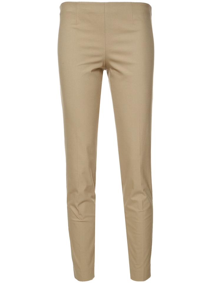 Brunello Cucinelli Cropped Trousers, Women's, Size: 42, Nude/neutrals, Cotton/spandex/elastane