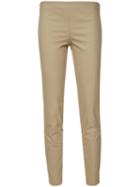 Brunello Cucinelli Cropped Trousers, Women's, Size: 42, Nude/neutrals, Cotton/spandex/elastane