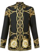 Versace La Coupe Des Dieux Shirt, Men's, Size: 39, Black, Silk