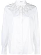 Brunello Cucinelli Contrasting Topstitching Shirt - White