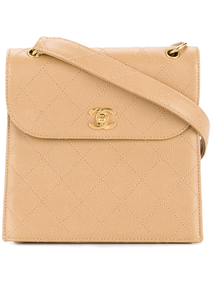 Chanel Vintage Quilted Shoulder Bag - Nude & Neutrals