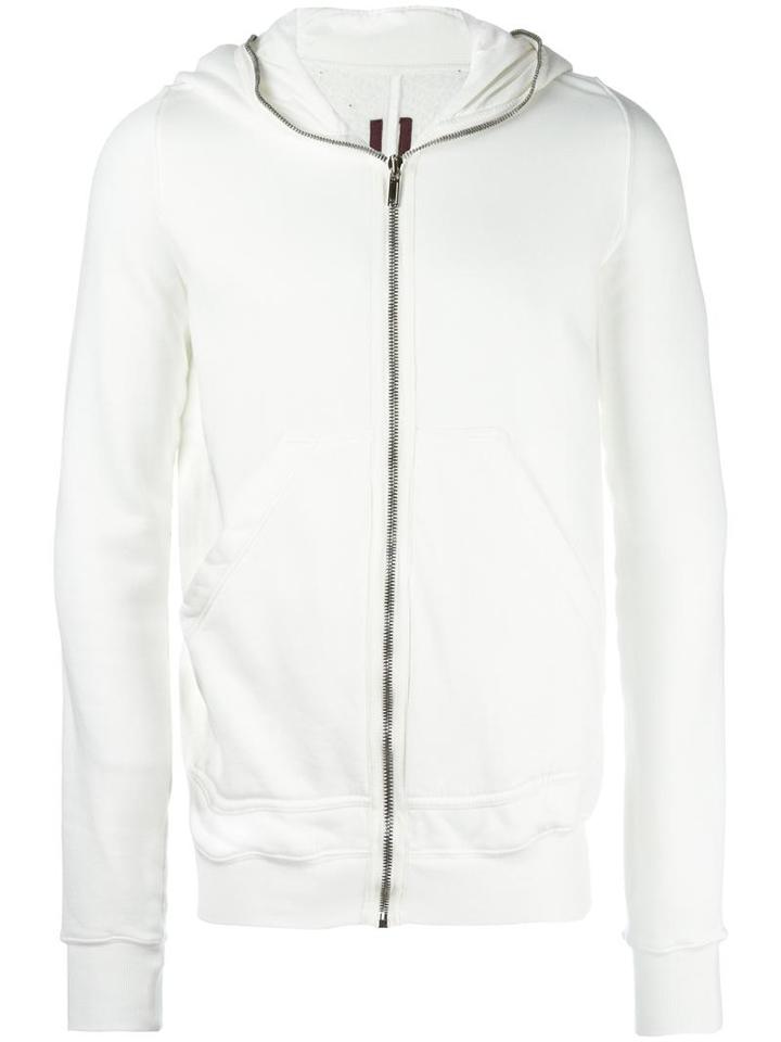 Rick Owens Drkshdw Classic Zipped Hoodie, Men's, Size: Xl, White, Cotton