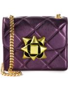 Marc Jacobs Mini 'metallic Party Bow Trouble' Crossbody Bag, Women's, Pink/purple