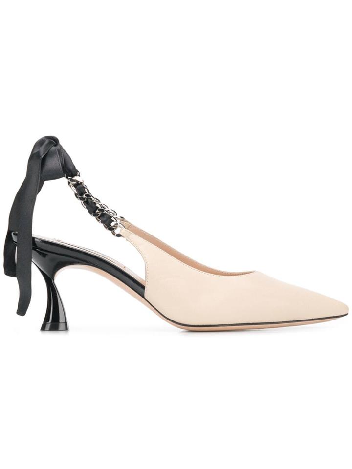 Casadei K Blade Kelly Pumps - Neutrals