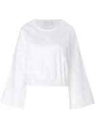 Isabelle Blanche Wide Sleeved Blouse - White
