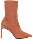 Stuart Weitzman Slip-on Suede Boots - Brown