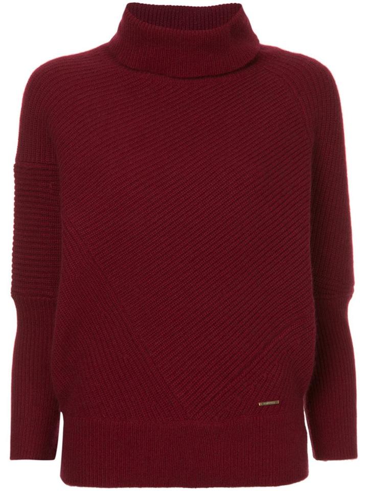 Loveless Turtleneck Jumper - Red