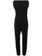 Mcq Alexander Mcqueen Draped Jumpsuit, Women's, Size: 38, Black, Polyester