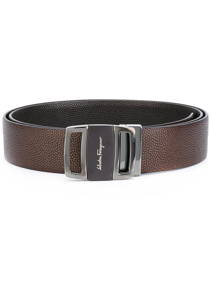 Salvatore Ferragamo - Buckled Belt - Men - Calf Leather - 105, Brown, Calf Leather