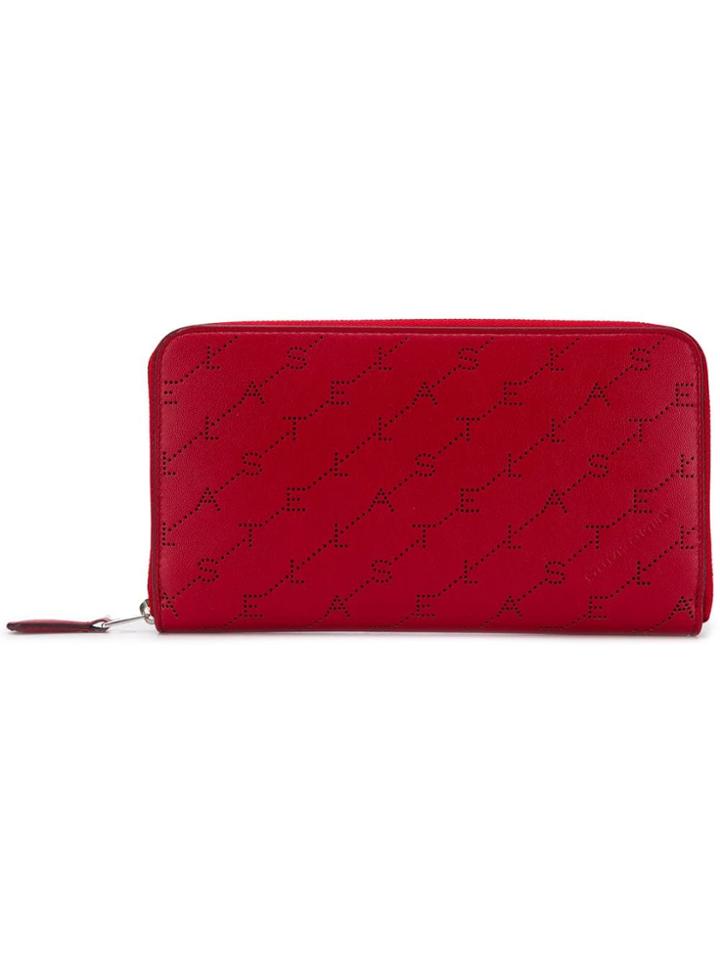 Stella Mccartney Logo Zip-around Wallet - Red