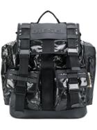 Diesel Large Buckle Backpack - Black