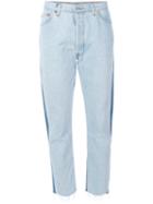Re/done - Cropped Pants - Women - Cotton - 28, Blue, Cotton