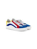 Dsquared2 Kids Teen Colour Block Lo-top Sneakers - White