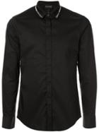 Emporio Armani Branded Collar Shirt - Black