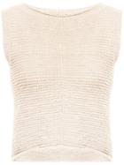 Voz Knitted Crop Top - Nude & Neutrals