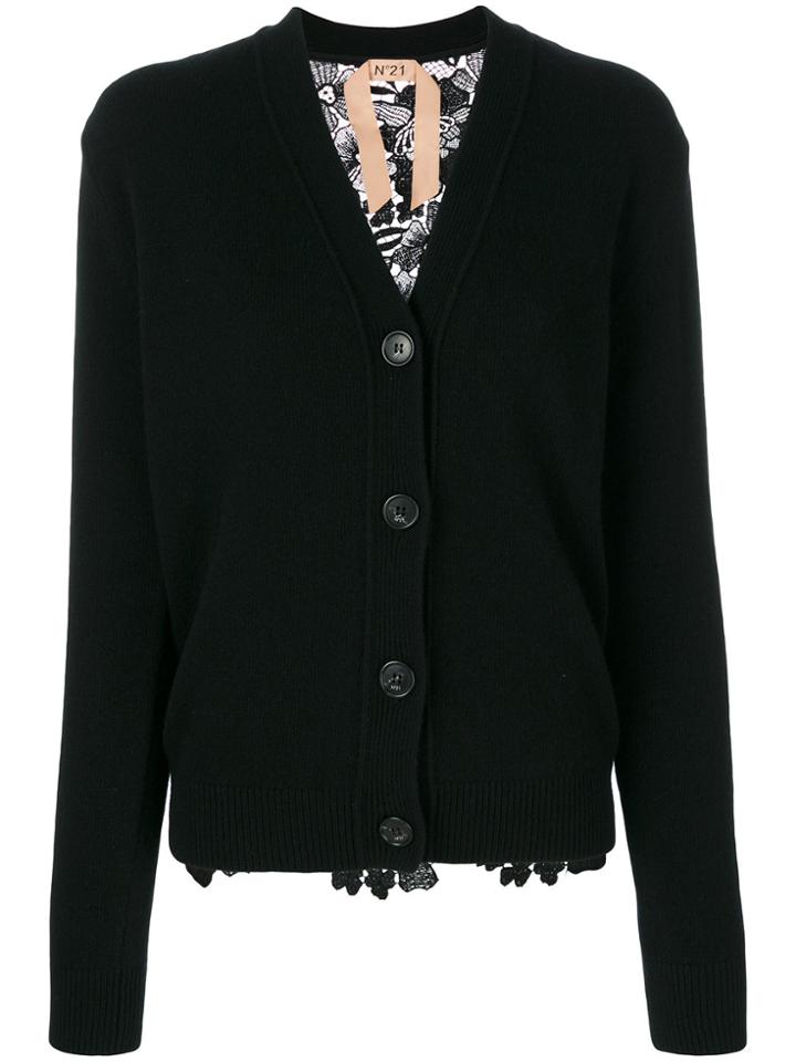 No21 V-neck Cardigan - Black