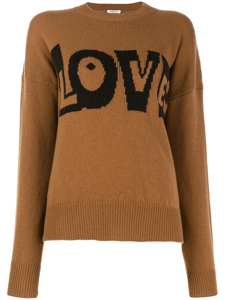 P.a.r.o.s.h. Lovingly Sweater - Brown