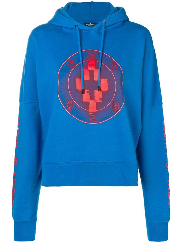 Marcelo Burlon County Of Milan Neversleep Hoodie - Blue