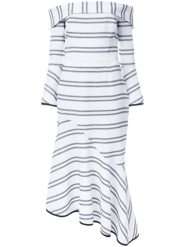 Rebecca Vallance 'jupiter' Striped Dress, Women's, Size: 8, White, Rayon