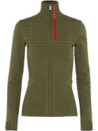 Prada Technical Jacquard Sweater - Green