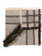 Gucci Reversible Gg Jacquard Scarf - Brown