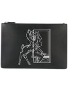 Givenchy Bambi Print Clutch - Black