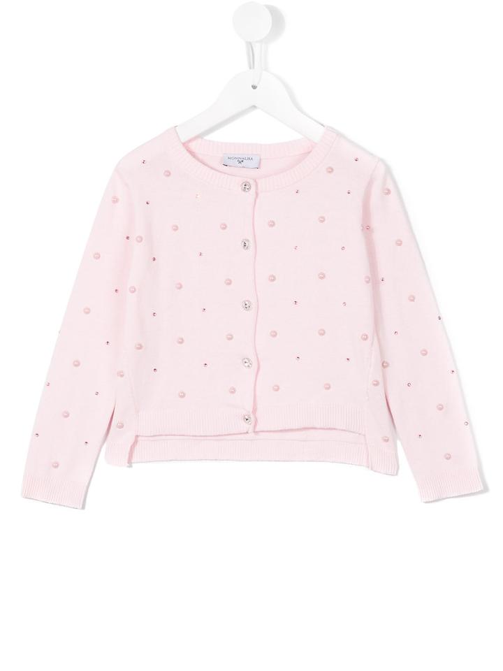 Monnalisa Embellished Cardigan, Girl's, Size: 7 Yrs, Pink/purple
