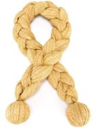 Issey Miyake Vintage 'braid' Scarf, Women's, Yellow/orange