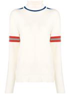 Bally Intarsia Knit Sweater - White