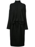 Y-3 Sweatshirt Midi Dress - Black